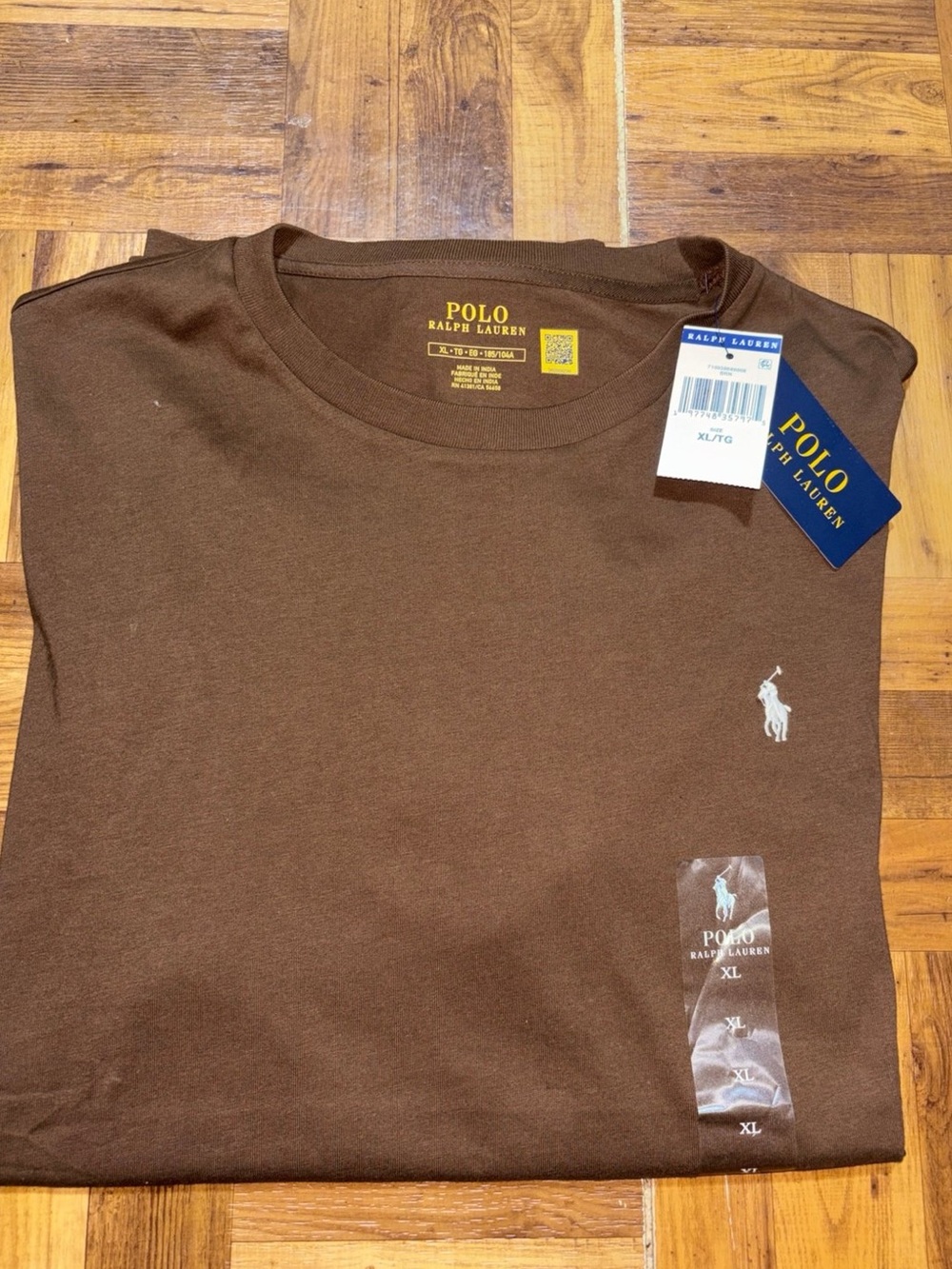 NWTs , Polo Ralph Lauren classic fit t-shirt in brown. Men’s size XL/XT